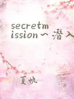 secretmission～潜入搜查官绝对不会输～》