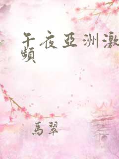 午夜亚洲激情视频