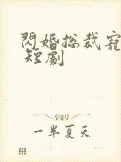 闪婚总裁宠上天 短剧
