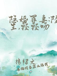 隐婚罪妻:陆先生,轻轻吻