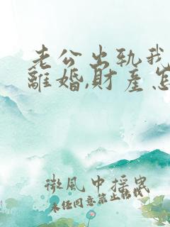 老公出轨我提出离婚,财产怎么分割?