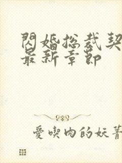 闪婚总裁契约妻最新章节