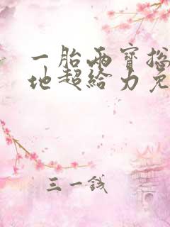 一胎两宝总裁爹地超给力免费阅读
