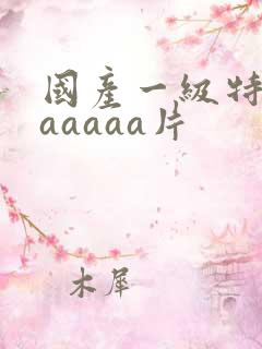 国产一级特黄aaaaaa片