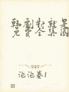 韩剧对就是那样免费全集国语版