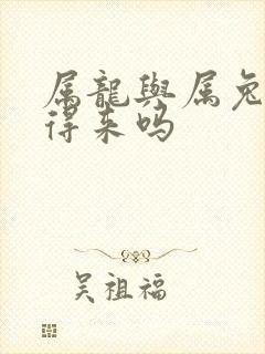 属龙与属兔的合得来吗