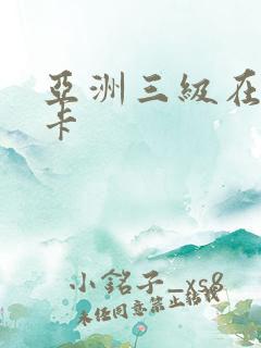 亚洲三级在线不卡