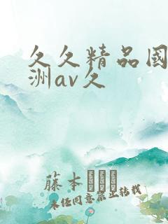 久久精品国产亚洲av久