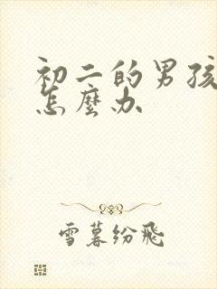 初二的男孩厌学怎么办