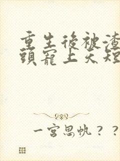 重生后被渣男对头宠上天短剧