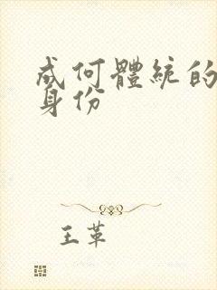 成何体统的男主身份