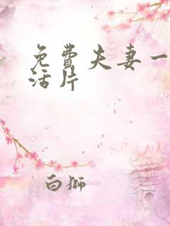 免费夫妻一级生活片