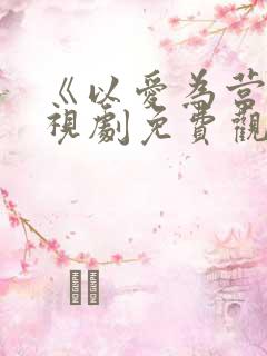 《以爱为营》电视剧免费观看