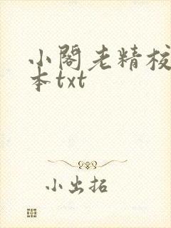 小阁老精校版全本txt