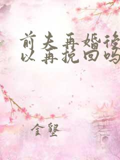 前夫再婚后还可以再挽回吗