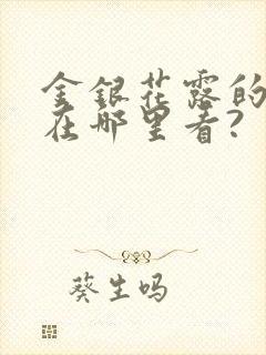 金银花露的小说在哪里看?
