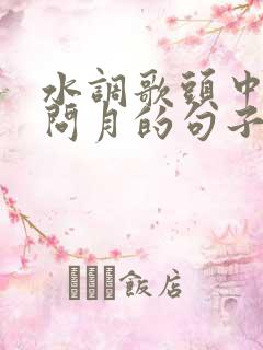 水调歌头中直接问月的句子是什么