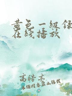 黄色一级录像片在线播放