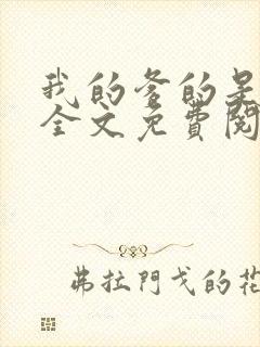 我的爹的是总裁全文免费阅读