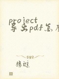 project导出pdf怎么调整页面大小