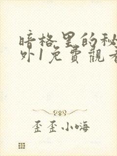 暗格里的秘密番外1免费观看