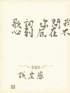 歌词 你问我的心到底在不在