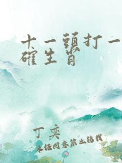 十一头打一最准确生肖