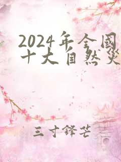 2024年全国十大自然灾害