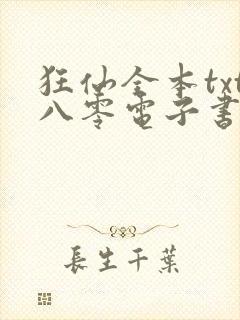 狂仙全本txt八零电子书下载