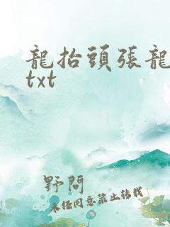 龙抬头张龙周晴txt