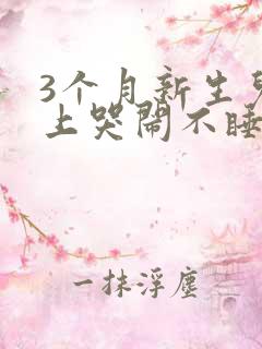 3个月新生儿晚上哭闹不睡觉