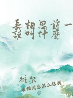 长相思前一部小说叫什么