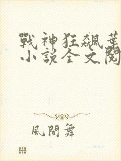 战神狂飙叶无缺小说全文阅