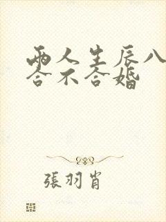 两人生辰八字看合不合婚