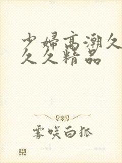 少妇高潮久久久久久精品