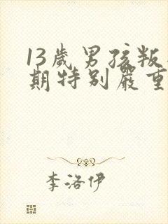 13岁男孩叛逆期特别严重怎么办