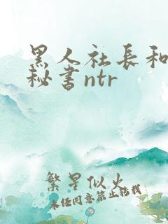 黑人社长和人妻秘书ntr