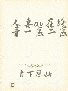 人妻av在线观看一区二区不卡