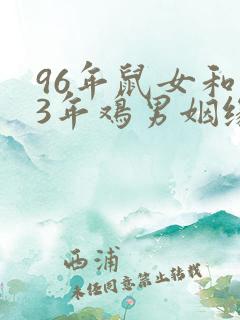 96年鼠女和93年鸡男姻缘婚配