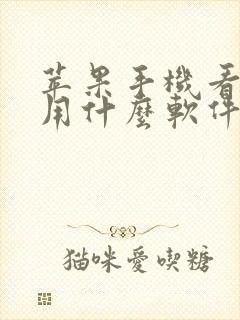 苹果手机看小说用什么软件