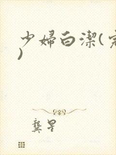 少妇白洁(完整)
