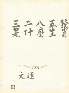 三二八五发大财是什么生肖
