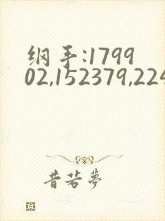 纲手:179902,152379,2245