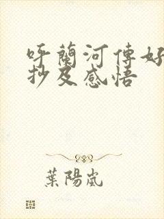 呼兰河传好段摘抄及感悟