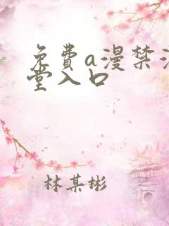 免费a漫禁漫天堂入口