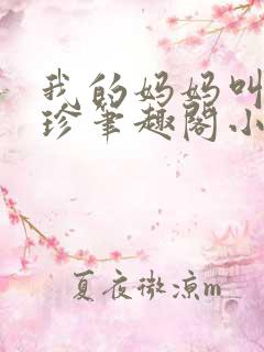 我的妈妈叫黄淑珍笔趣阁小说