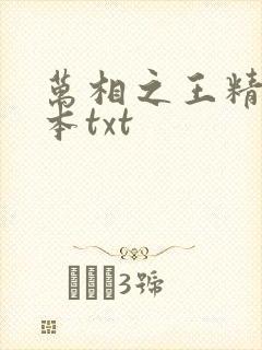 万相之王精校全本txt