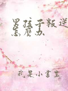 男孩子叛逆期该怎么办