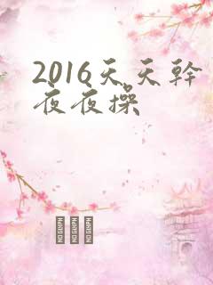 2016天天干夜夜操