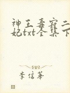 神王毒宠二嫁王妃txt全集下载